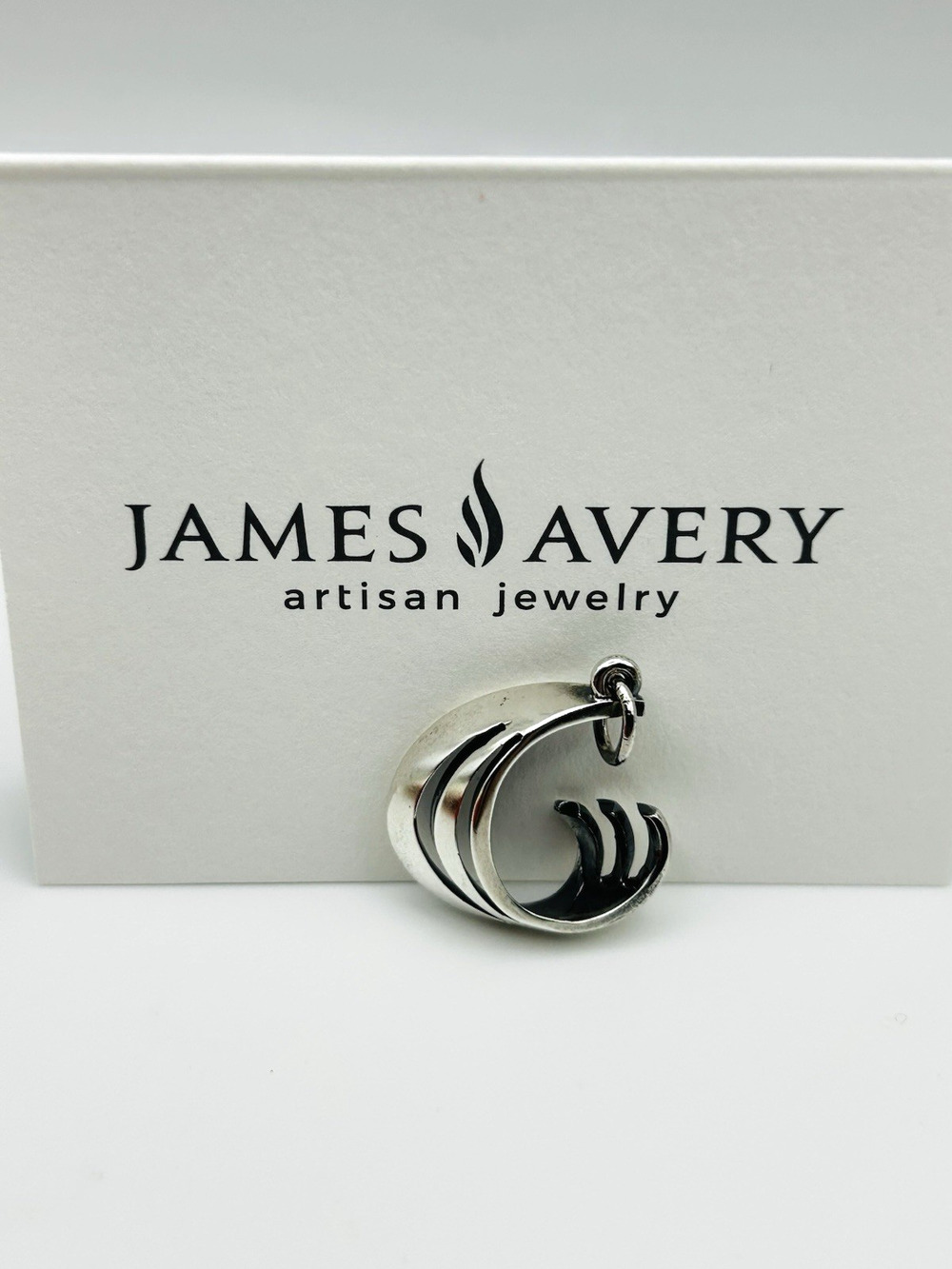 RARE James Avery Retired 925 Sterling Silver "Gentle Wave" Pendant HTF